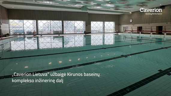 Baigtas Kirunos baseinų komplekso inžinerinių tinklų diegimo projektas